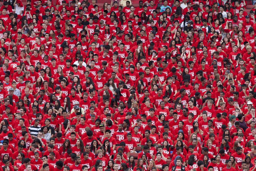 New Student Convocation crowd